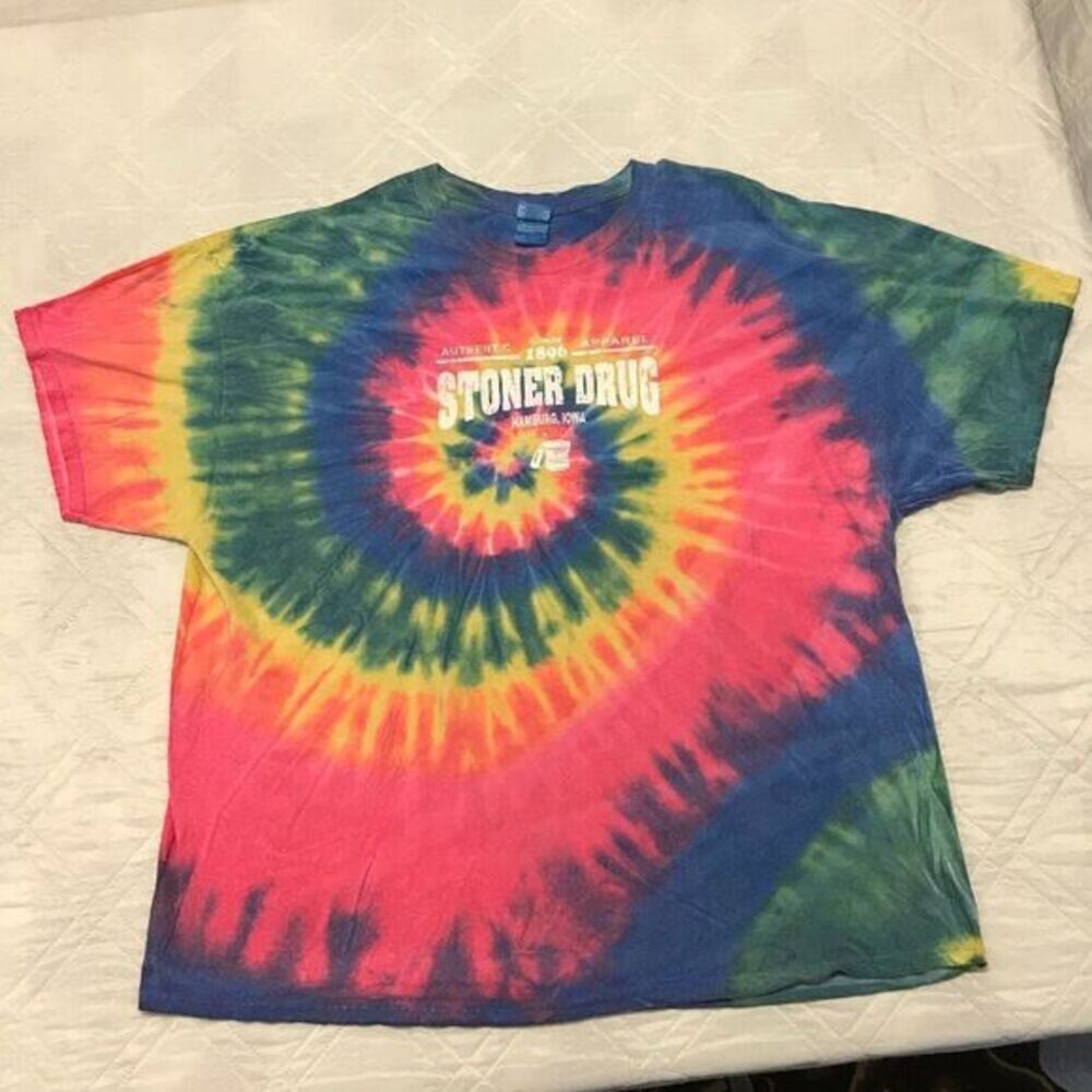Stoner‎ Drug Hamburg Iowa Well Worn Tie-dye T shirt 3XL